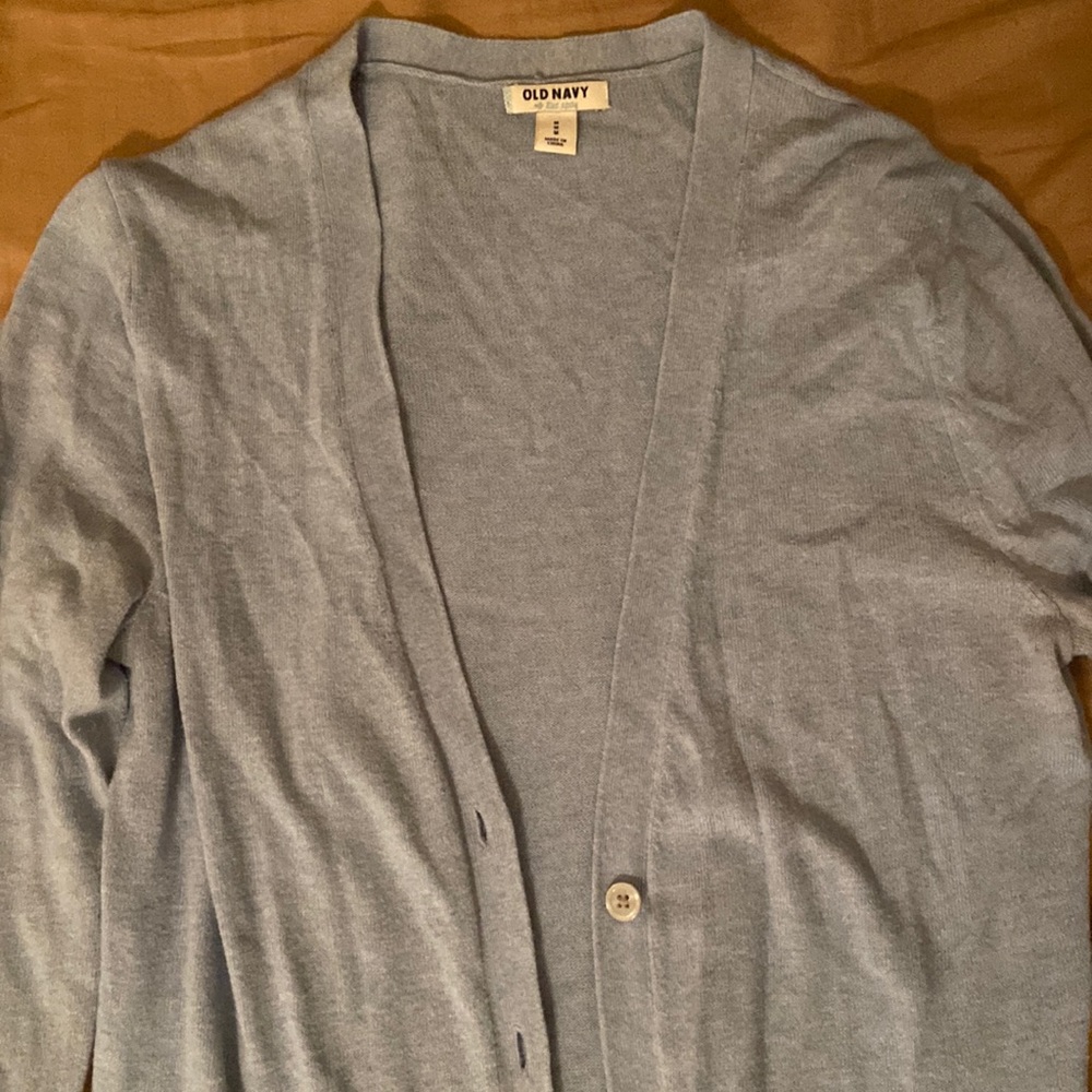 Old navy M baby blue cardigan